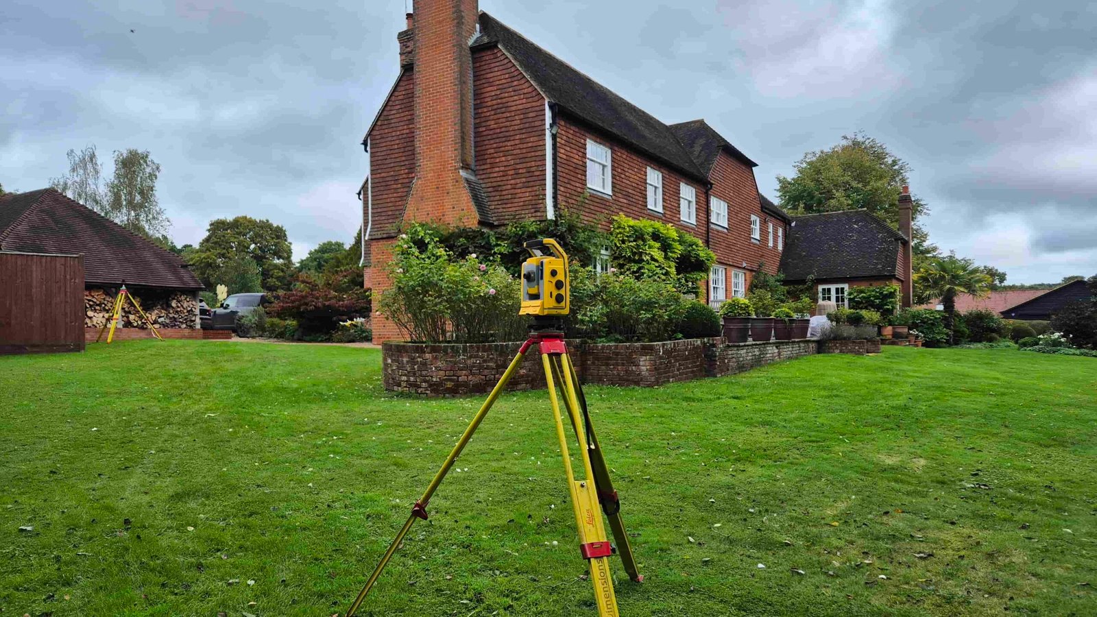 Topographical survey Kent residential property Trimble total station