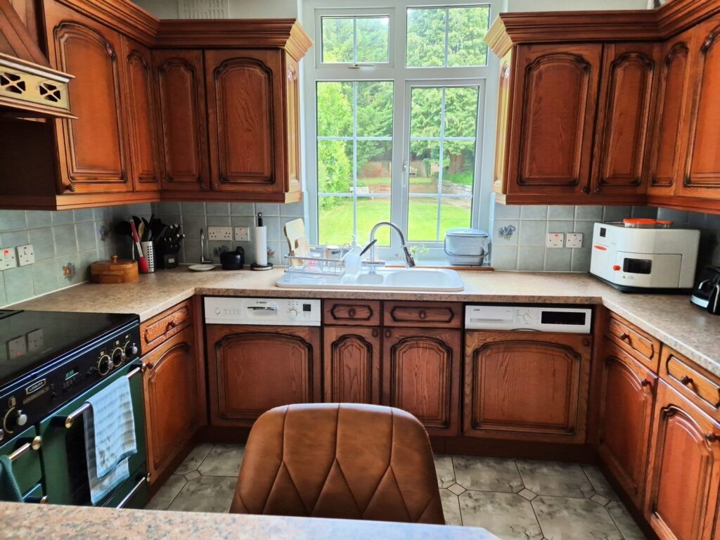 Kitchen interior during measured building survey, Orpington BR6